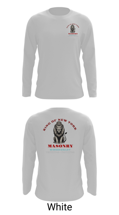 King of New York masonry 63328026 Long Sleeve Performance Shirt 7