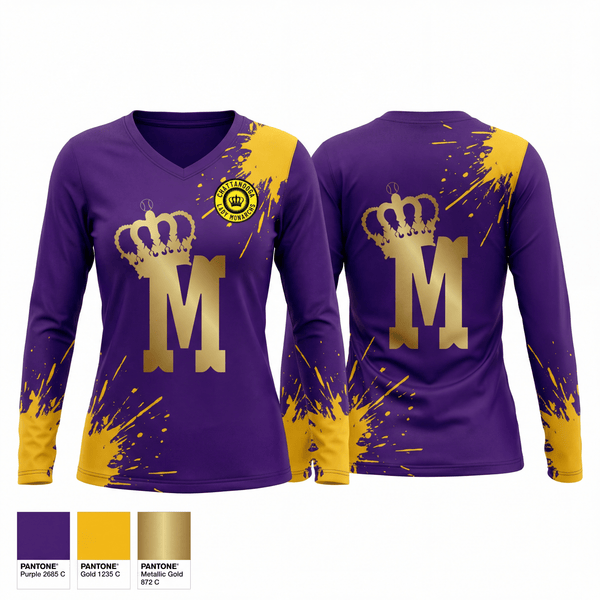 Womens Long Sleeve Vneck Shirt, Chattanooga Lady Monarchs, Softball, Teamtime, Team time, sublimation, custom sports apparel, team uniforms, spirit wear, spiritwear, sports uniforms, custom shirts, team store, custom team store, fundraiser sports, apparel fundraiser
