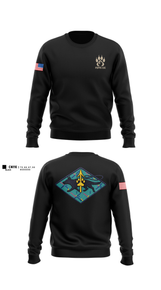 Crew Neck Sweatshirt, Port Of Portland Police K9, Police, Teamtime, Team time, sublimation, custom sports apparel, team uniforms, spirit wear, spiritwear, sports uniforms, custom shirts, team store, custom team store, fundraiser sports, apparel fundraiser
