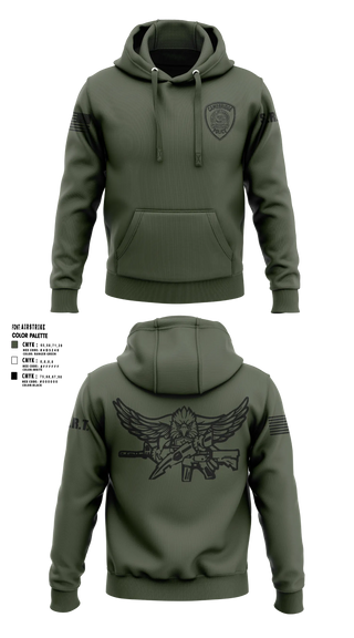 Hoodie, RDC Outdoors, Police, Teamtime, Team time, sublimation, custom sports apparel, team uniforms, spirit wear, spiritwear, sports uniforms, custom shirts, team store, custom team store, fundraiser sports, apparel fundraiser