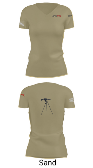 Womens Short Sleeve Vneck Shirt, CRETAC Europe, , Teamtime, Team time, sublimation, custom sports apparel, team uniforms, spirit wear, spiritwear, sports uniforms, custom shirts, team store, custom team store, fundraiser sports, apparel fundraiser