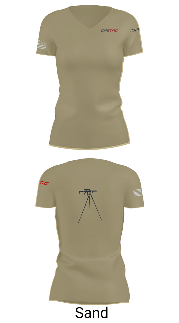 Womens Short Sleeve Vneck Shirt, CRETAC Europe, , Teamtime, Team time, sublimation, custom sports apparel, team uniforms, spirit wear, spiritwear, sports uniforms, custom shirts, team store, custom team store, fundraiser sports, apparel fundraiser