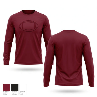 Lowell Red Devils Long Sleeve Performance Shirt 2