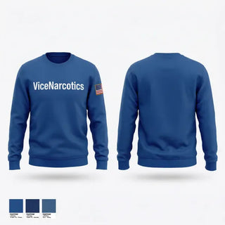 Crew Neck Sweatshirt, Vice/Narcotics, Police, Teamtime, Team time, sublimation, custom sports apparel, team uniforms, spirit wear, spiritwear, sports uniforms, custom shirts, team store, custom team store, fundraiser sports, apparel fundraiser