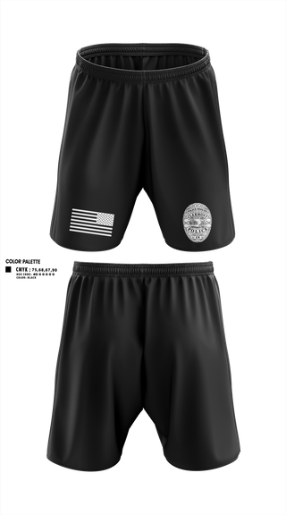 Athletic Shorts With Pockets, Clermont PD, Police, Teamtime, Team time, sublimation, custom sports apparel, team uniforms, spirit wear, spiritwear, sports uniforms, custom shirts, team store, custom team store, fundraiser sports, apparel fundraiser