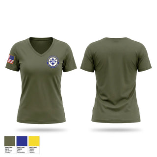 Womens Short Sleeve Vneck Shirt, TRANS SVCS CO CLB 25 CLR 45 4TH MLG, Marines, Teamtime, Team time, sublimation, custom sports apparel, team uniforms, spirit wear, spiritwear, sports uniforms, custom shirts, team store, custom team store, fundraiser sports, apparel fundraiser