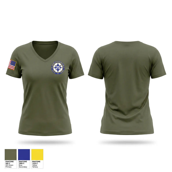 Womens Short Sleeve Vneck Shirt, TRANS SVCS CO CLB 25 CLR 45 4TH MLG, Marines, Teamtime, Team time, sublimation, custom sports apparel, team uniforms, spirit wear, spiritwear, sports uniforms, custom shirts, team store, custom team store, fundraiser sports, apparel fundraiser