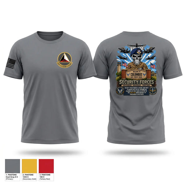Old School Cotton Feel Shirt, 14th Security Forces Squadron, Air Force, Teamtime, Team time, sublimation, custom sports apparel, team uniforms, spirit wear, spiritwear, sports uniforms, custom shirts, team store, custom team store, fundraiser sports, apparel fundraiser