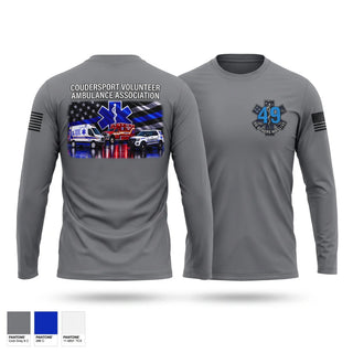 Long Sleeve Performance Shirt, Coudersport Ems, EMS/EMT, Teamtime, Team time, sublimation, custom sports apparel, team uniforms, spirit wear, spiritwear, sports uniforms, custom shirts, team store, custom team store, fundraiser sports, apparel fundraiser