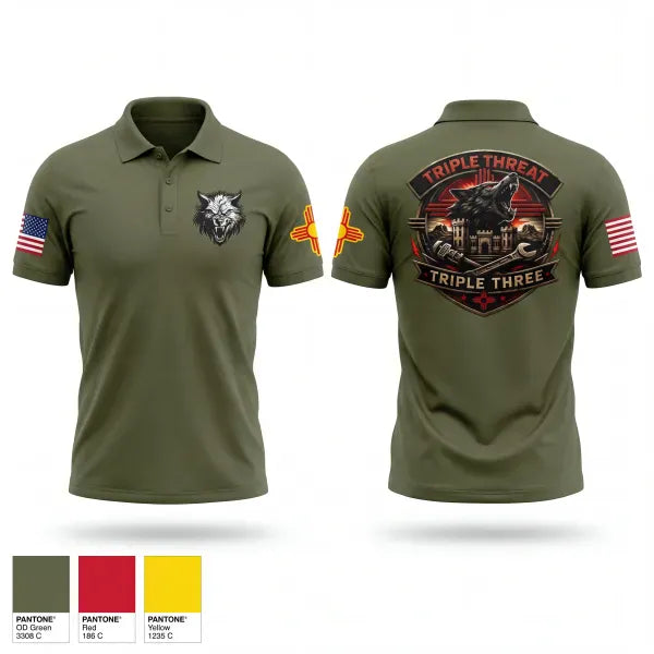 Short Sleeve Performance Polo, 333rd Engineer Detachment, Army, Teamtime, Team time, sublimation, custom sports apparel, team uniforms, spirit wear, spiritwear, sports uniforms, custom shirts, team store, custom team store, fundraiser sports, apparel fundraiser