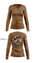 378 EM/CBRN 2075803 Women's Long Sleeve V-neck Shirt - 3