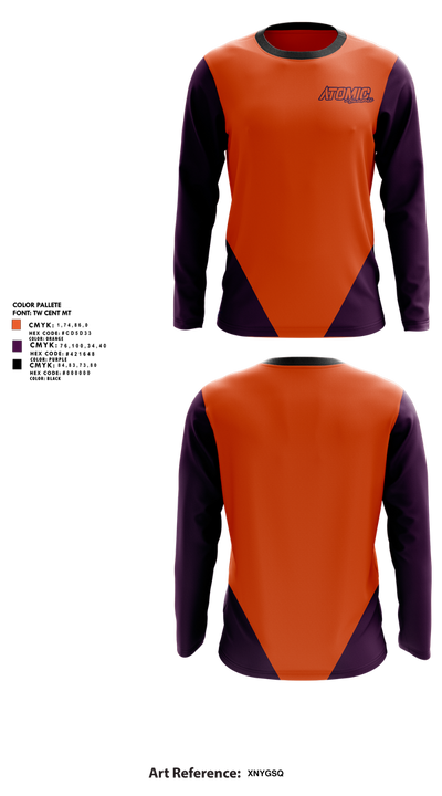Atomic Baseball 52333641 Long Sleeve Performance Shirt 1