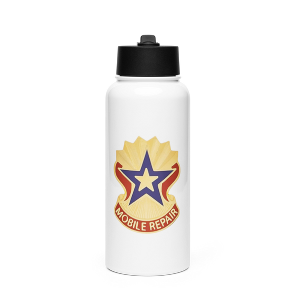 71st Maintenance Battalion 17381729 Stainless Steel Water Bottle with a Straw Lid