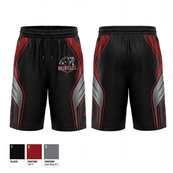 Mens Reversible Basketball Shorts, Ballin F.A.S.T, Men's Basketball, Teamtime, Team time, sublimation, custom sports apparel, team uniforms, spirit wear, spiritwear, sports uniforms, custom shirts, team store, custom team store, fundraiser sports, apparel fundraiser