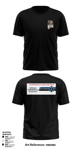 Short Sleeve Performance Shirt, Alabama CARE EMS Inc., EMS/EMT, Teamtime, Team time, sublimation, custom sports apparel, team uniforms, spirit wear, spiritwear, sports uniforms, custom shirts, team store, custom team store, fundraiser sports, apparel fundraiser