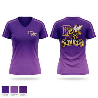Womens Short Sleeve Vneck Shirt, Denham Springs, , Teamtime, Team time, sublimation, custom sports apparel, team uniforms, spirit wear, spiritwear, sports uniforms, custom shirts, team store, custom team store, fundraiser sports, apparel fundraiser