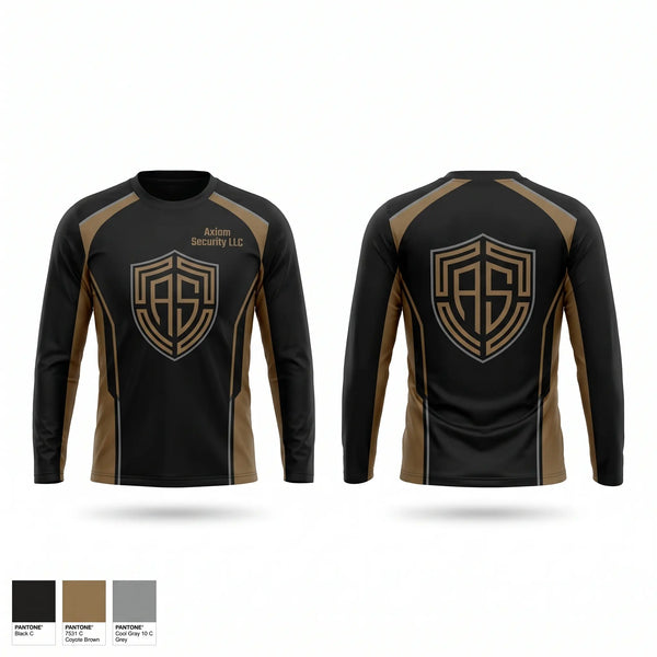 Long Sleeve Performance Shirt, Axiom Security LLC, , Teamtime, Team time, sublimation, custom sports apparel, team uniforms, spirit wear, spiritwear, sports uniforms, custom shirts, team store, custom team store, fundraiser sports, apparel fundraiser