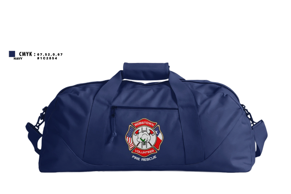 Duffle Bag, Robstown Volunteer Fire Department, Fire Department, Teamtime, Team time, sublimation, custom sports apparel, team uniforms, spirit wear, spiritwear, sports uniforms, custom shirts, team store, custom team store, fundraiser sports, apparel fundraiser
