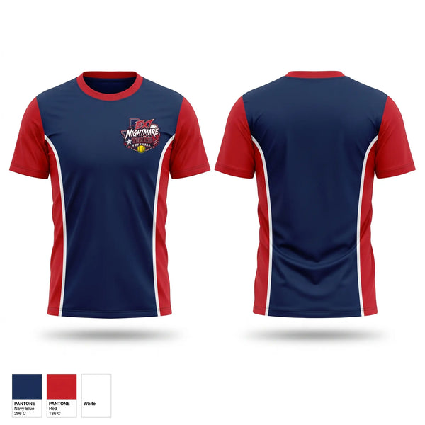 Short Sleeve Performance Shirt, Etx Nightmares, Softball, Teamtime, Team time, sublimation, custom sports apparel, team uniforms, spirit wear, spiritwear, sports uniforms, custom shirts, team store, custom team store, fundraiser sports, apparel fundraiser