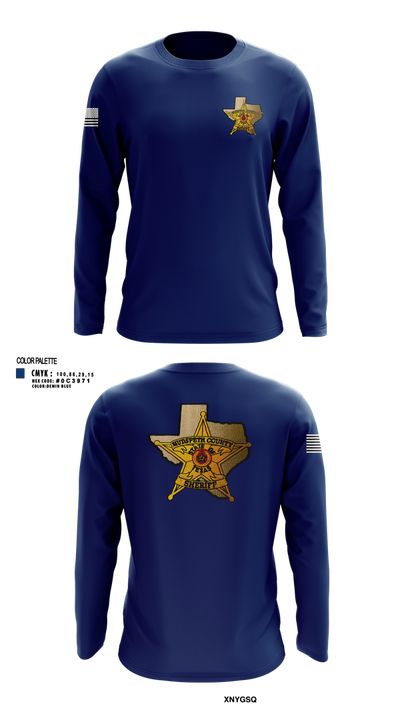 Hudspeth county sheriff office 47128359 Long Sleeve Performance Shirt 2