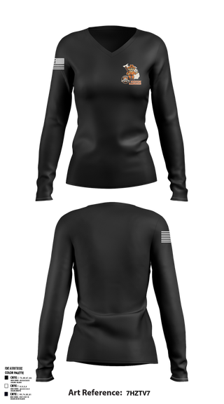 Womens Long Sleeve Vneck Shirt, Manton Rangers, Baseball, Teamtime, Team time, sublimation, custom sports apparel, team uniforms, spirit wear, spiritwear, sports uniforms, custom shirts, team store, custom team store, fundraiser sports, apparel fundraiser