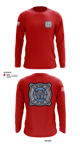 Long Sleeve Performance Shirt, SHILLINGTON FIRE DEPARTMENT, Fire Department, Teamtime, Team time, sublimation, custom sports apparel, team uniforms, spirit wear, spiritwear, sports uniforms, custom shirts, team store, custom team store, fundraiser sports, apparel fundraiser