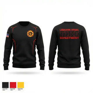 Crew Neck Sweatshirt, Lebanon Rural Fire Protection District, Fire Department, Teamtime, Team time, sublimation, custom sports apparel, team uniforms, spirit wear, spiritwear, sports uniforms, custom shirts, team store, custom team store, fundraiser sports, apparel fundraiser