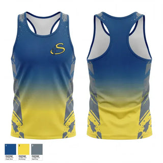 Mens Track Singlet, Schlarman Academy High School Track & Field, Track & Field, Teamtime, Team time, sublimation, custom sports apparel, team uniforms, spirit wear, spiritwear, sports uniforms, custom shirts, team store, custom team store, fundraiser sports, apparel fundraiser