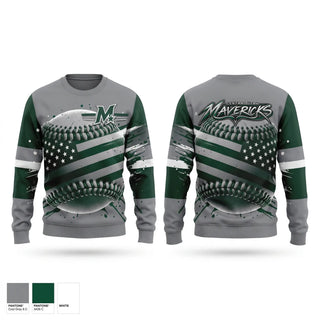 Crew Neck Sweatshirt, Central Utah Mavericks, Softball, Teamtime, Team time, sublimation, custom sports apparel, team uniforms, spirit wear, spiritwear, sports uniforms, custom shirts, team store, custom team store, fundraiser sports, apparel fundraiser