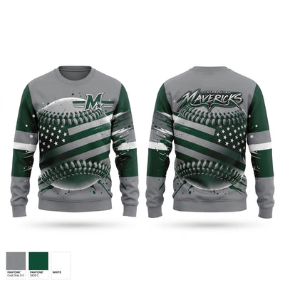 Central Utah Mavericks Crew Neck Sweatshirt - 1