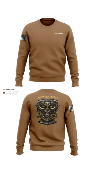 Crew Neck Sweatshirt, Recruiter, Army, Teamtime, Team time, sublimation, custom sports apparel, team uniforms, spirit wear, spiritwear, sports uniforms, custom shirts, team store, custom team store, fundraiser sports, apparel fundraiser