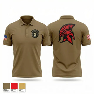 Short Sleeve Performance Polo, Fort McCoy Recruiting Company, Army, Teamtime, Team time, sublimation, custom sports apparel, team uniforms, spirit wear, spiritwear, sports uniforms, custom shirts, team store, custom team store, fundraiser sports, apparel fundraiser