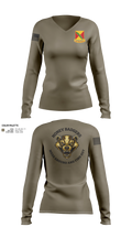 HHB 1-51 ADA 77360276 Women's Long Sleeve V-neck Shirt - 101