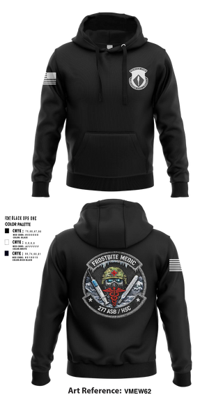 Hoodie, 277th ASB Frostbite Medics, Army, Teamtime, Team time, sublimation, custom sports apparel, team uniforms, spirit wear, spiritwear, sports uniforms, custom shirts, team store, custom team store, fundraiser sports, apparel fundraiser