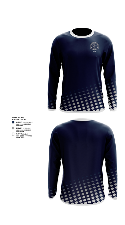 Saints Peter & Paul Sabres Golf 64993619 Long Sleeve Performance Shirt 1