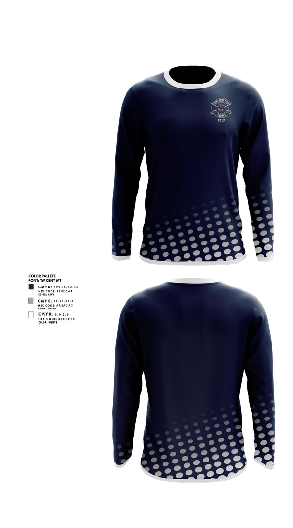 Long Sleeve Performance Shirt, Saints Peter & Paul Sabres Golf, Golf, Teamtime, Team time, sublimation, custom sports apparel, team uniforms, spirit wear, spiritwear, sports uniforms, custom shirts, team store, custom team store, fundraiser sports, apparel fundraiser