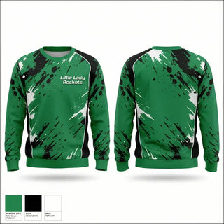 Crew Neck Sweatshirt, Little Lady Rockets, Softball, Teamtime, Team time, sublimation, custom sports apparel, team uniforms, spirit wear, spiritwear, sports uniforms, custom shirts, team store, custom team store, fundraiser sports, apparel fundraiser