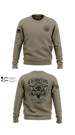 Crew Neck Sweatshirt, Bravo Company, 401st Cyber Battalion, Army, Teamtime, Team time, sublimation, custom sports apparel, team uniforms, spirit wear, spiritwear, sports uniforms, custom shirts, team store, custom team store, fundraiser sports, apparel fundraiser
