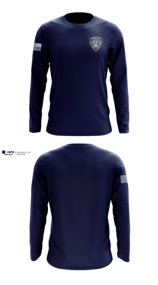 Long Sleeve Performance Shirt, Port authority Police Department, Police, Teamtime, Team time, sublimation, custom sports apparel, team uniforms, spirit wear, spiritwear, sports uniforms, custom shirts, team store, custom team store, fundraiser sports, apparel fundraiser