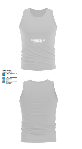 Tank Top, JD Construction and Associates, , Teamtime, Team time, sublimation, custom sports apparel, team uniforms, spirit wear, spiritwear, sports uniforms, custom shirts, team store, custom team store, fundraiser sports, apparel fundraiser