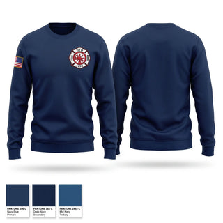 Crew Neck Sweatshirt, Hallock Fire, Fire Department, Teamtime, Team time, sublimation, custom sports apparel, team uniforms, spirit wear, spiritwear, sports uniforms, custom shirts, team store, custom team store, fundraiser sports, apparel fundraiser