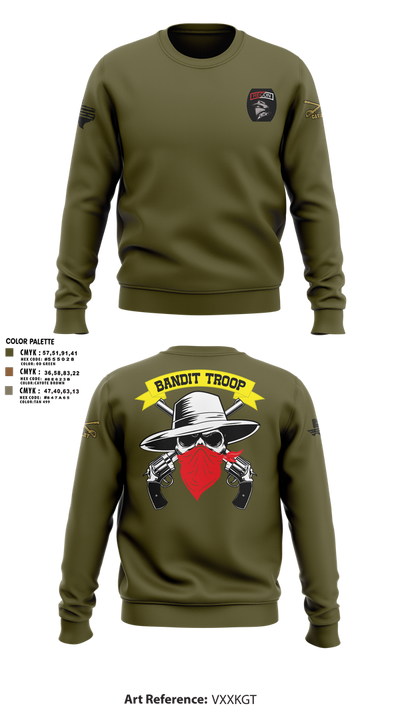 6-9 bandit troop 89460450 Crew Neck Sweatshirt - 1