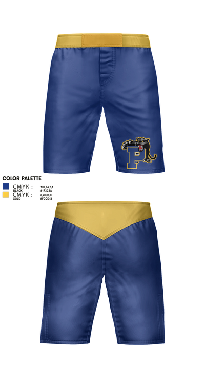 Palatka Wrestling 44034105 Fight Shorts - 1