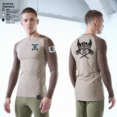 Long Sleeve Performance Shirt, Crusher Company 1-28 Infantry Regiment, Army, Teamtime, Team time, sublimation, custom sports apparel, team uniforms, spirit wear, spiritwear, sports uniforms, custom shirts, team store, custom team store, fundraiser sports, apparel fundraiser