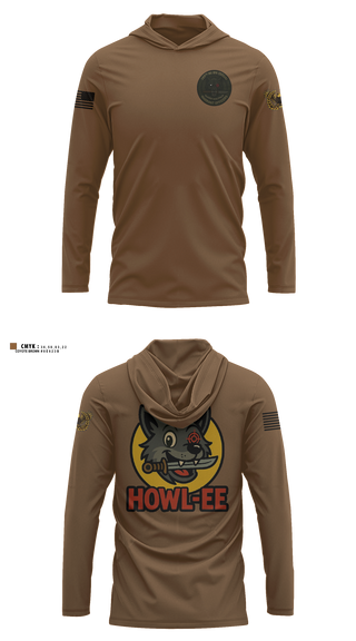 Long Sleeve Hooded Sun Shirt, 389th WOLFPACK, Army, Teamtime, Team time, sublimation, custom sports apparel, team uniforms, spirit wear, spiritwear, sports uniforms, custom shirts, team store, custom team store, fundraiser sports, apparel fundraiser