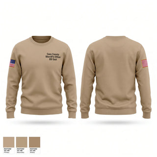 Crew Neck Sweatshirt, Cass County Sheriff's Office K9 Unit, Police, Teamtime, Team time, sublimation, custom sports apparel, team uniforms, spirit wear, spiritwear, sports uniforms, custom shirts, team store, custom team store, fundraiser sports, apparel fundraiser