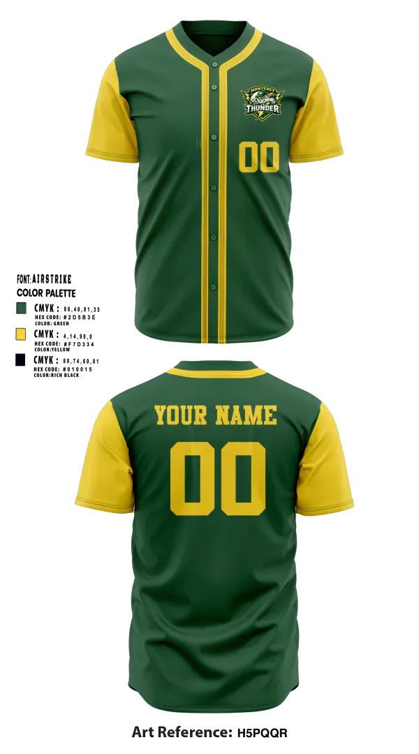Full Button Baseball Jersey, Thunder, Baseball, Teamtime, Team time, sublimation, custom sports apparel, team uniforms, spirit wear, spiritwear, sports uniforms, custom shirts, team store, custom team store, fundraiser sports, apparel fundraiser