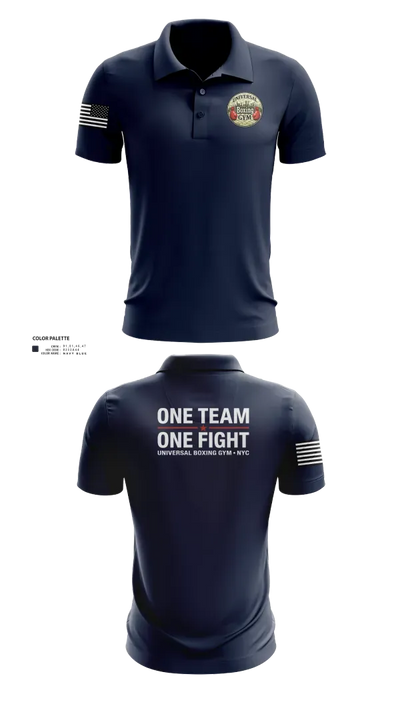Universal Boxing Gym 90874123 Short Sleeve Performance Polo - 21