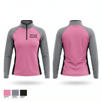 SSA Lady Diamonds Quarter Zip Jacket - 1