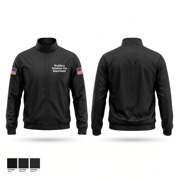 Windbreaker, Washburn Volunteer Fire Department, Fire Department, Teamtime, Team time, sublimation, custom sports apparel, team uniforms, spirit wear, spiritwear, sports uniforms, custom shirts, team store, custom team store, fundraiser sports, apparel fundraiser